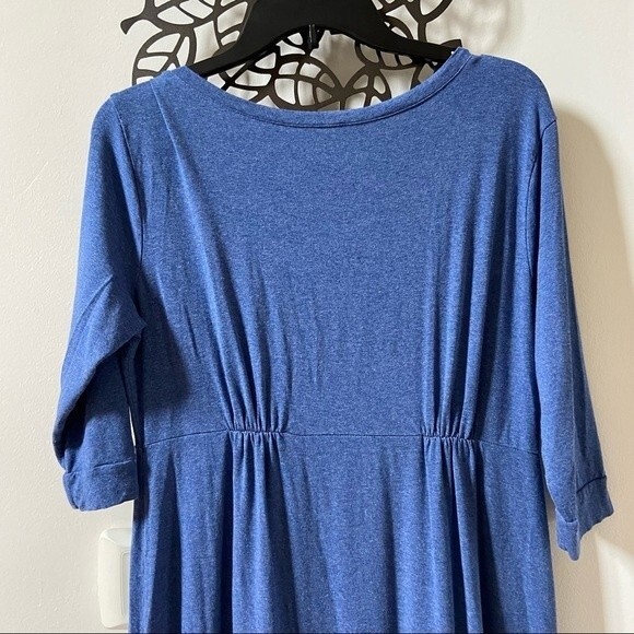 Isabella Oliver The Everyday Maternity Dress in Blue Melange 5 - Picture 5 of 9